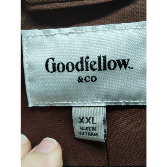 Goodfellow & Co NWT Men's Size XXL Brown Zip-Up Collared Utility Shacket Jacket - Picture 5 of 8